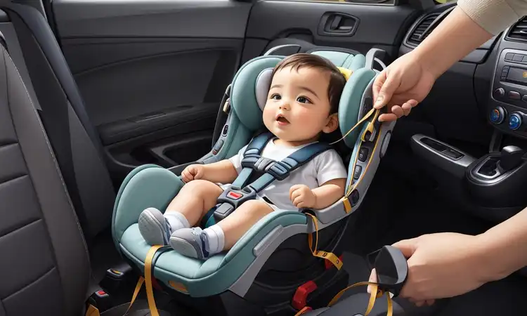 Detaching the Tether of removing the car seat method